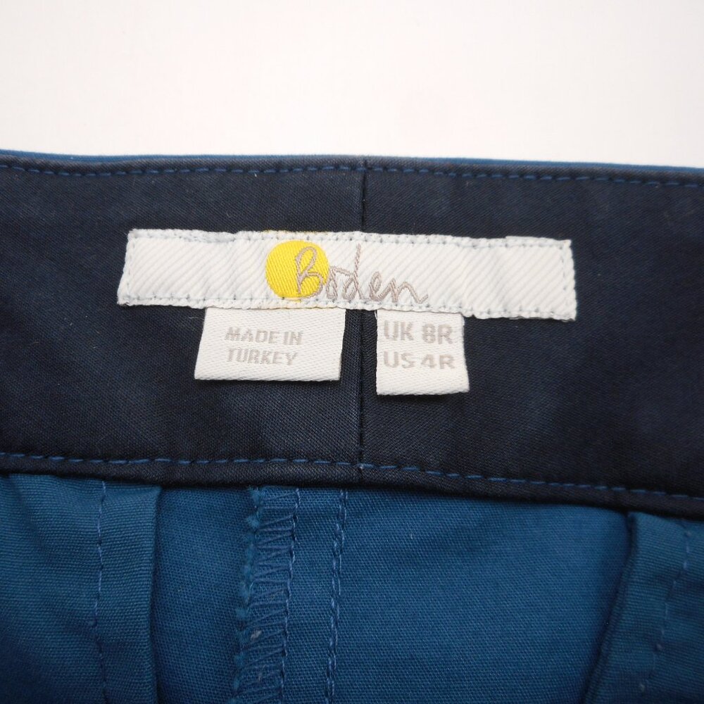 Boden Women's size US 4R Blue Pants Ankle Career Office Casual Pockets - Picture 7 of 9